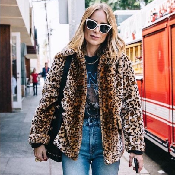 anine bing leopard jacket